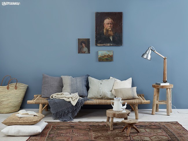 Blåtoner nyanser av blått lady inspirationsblogg