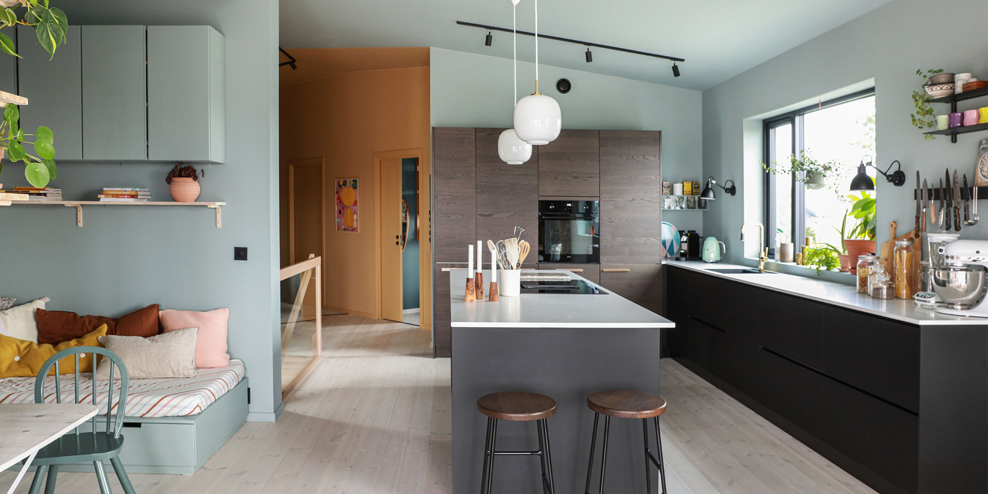 Färgglädje hos barnfamiljen