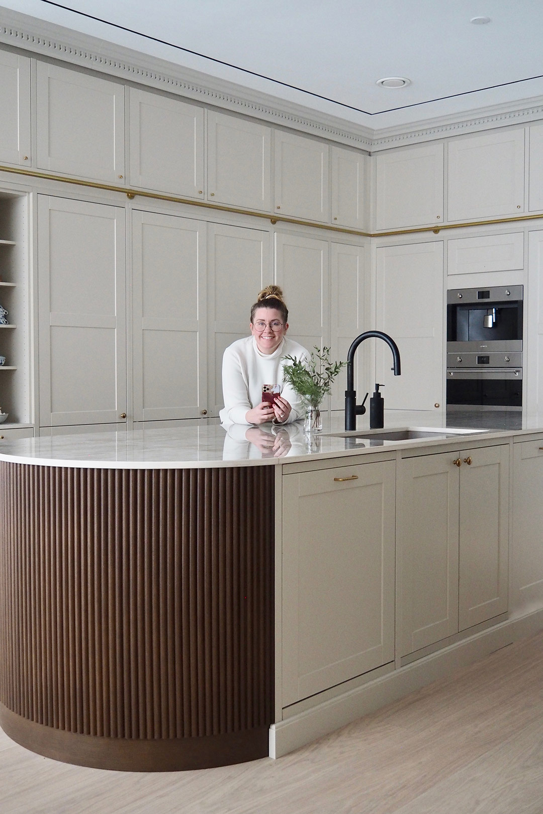 Kristin Lindhjem i sitt nya kök
