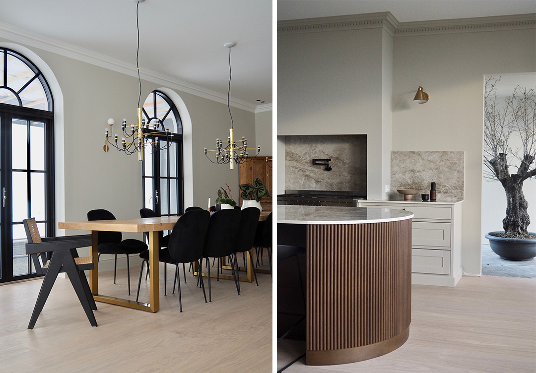 Lantligt kök hos familjen Lindhjem